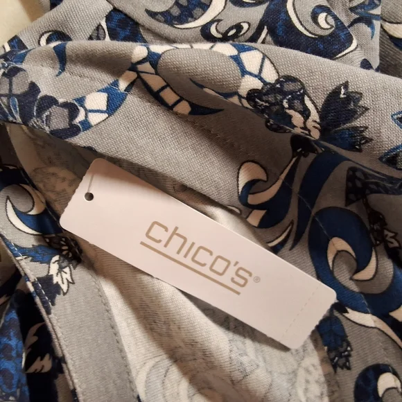 NWT CHICO'S MIXED SOIREE PIPER TEE - Picture 8 of 10